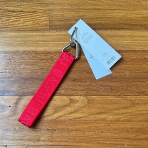 NWT Baggu Candy Apple Logo Keychain